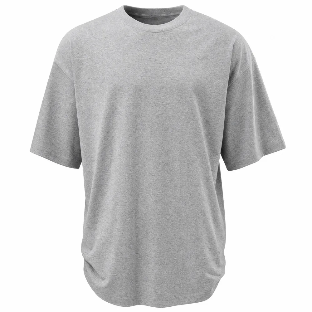 Camiseta Oversized Cinza Mescla