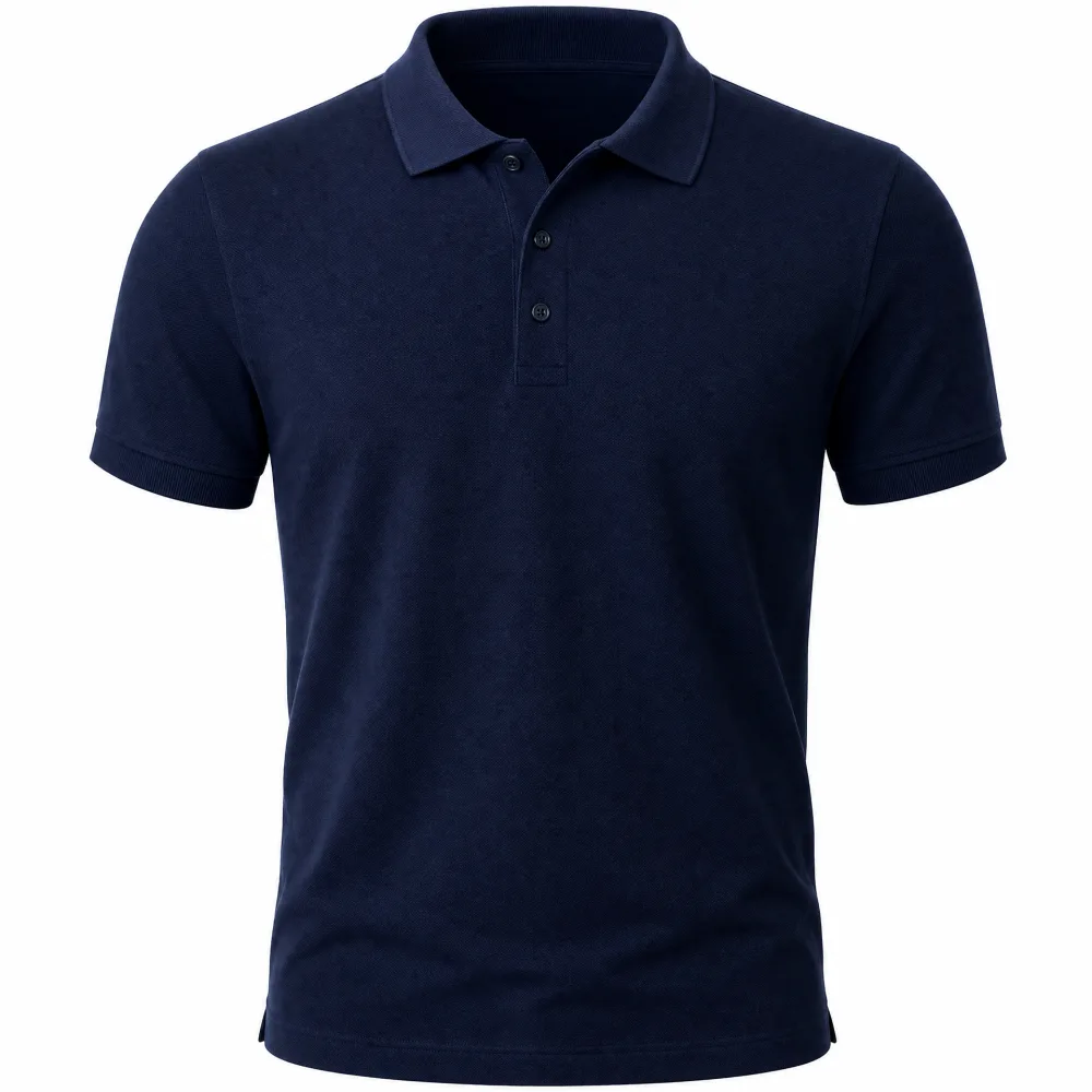 Camisa Polo Piquet Azul Marinho