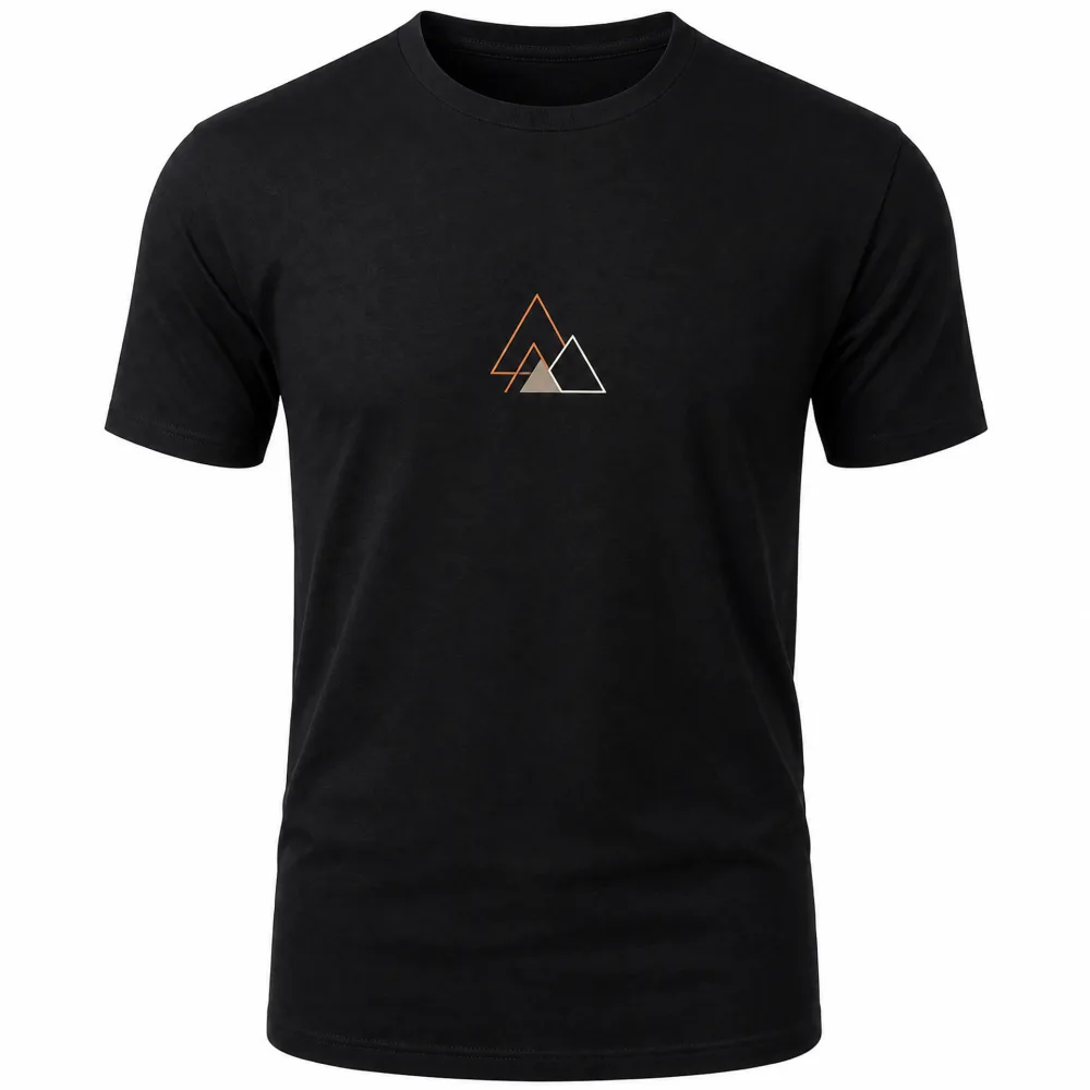 Camiseta Estampada Minimalista Preta
