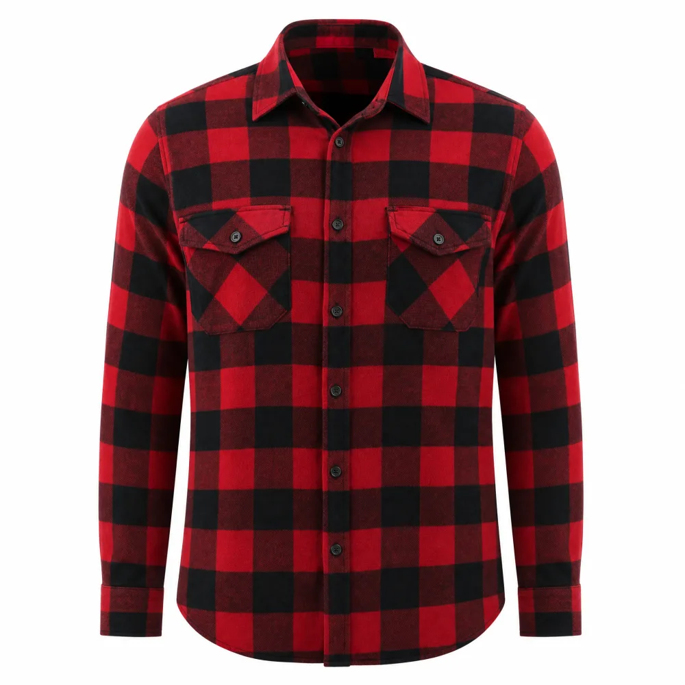 Camisa Xadrez Flanela Vermelha