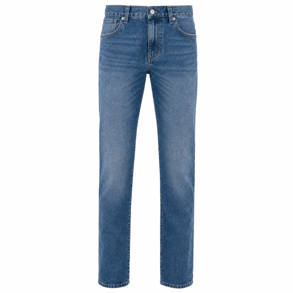 Calça Jeans Reta Azul Médio