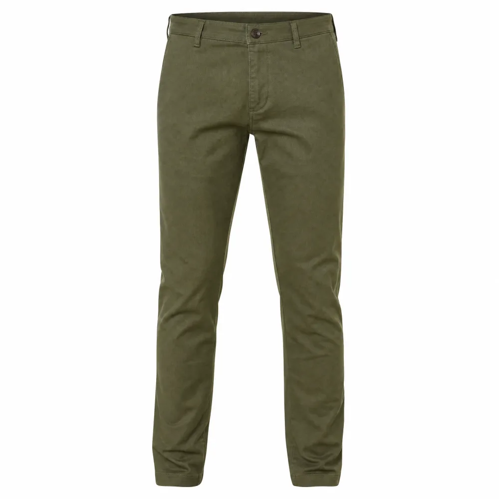 Calça de Sarja Verde Oliva Slim